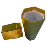 Wholesale Customized Luxury Hexagon Gold Stamping Ring/Jewelry/Necklace