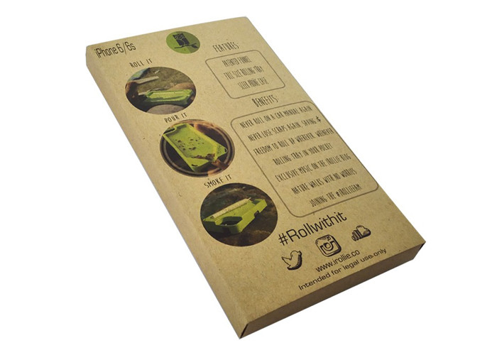 Recycled Flat Pack Kraft Cardboard Boxes For Shipping Nontoxic Materials