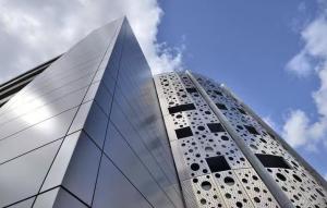 Wholesale Customizable Color Curtain Wall / Aluminum Curtain Wall Panels for Modern Building Facades from china suppliers