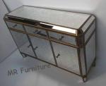 Vintage Mirrored Side Board Overall Size W117 * D40 * H80cm Wooden Body