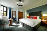 Singapore hotel interior design of Guestroom furiture Laminate wood bunk bed