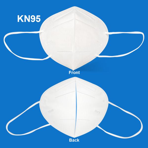 KN95 Folding Half Face Anti Dust Mask , 5 Ply Comprehensive Care Safety KN95