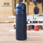 Durable Leather Hot Water Bottle Cooler Sleeve Pure Color Blank