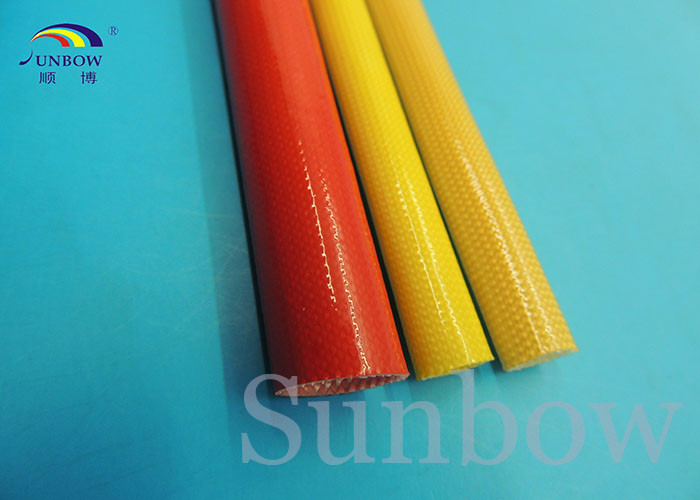 ROHS & Rated,voltage 300V polyurethane fiberglass sleeve (PU fiberglass sleeve)