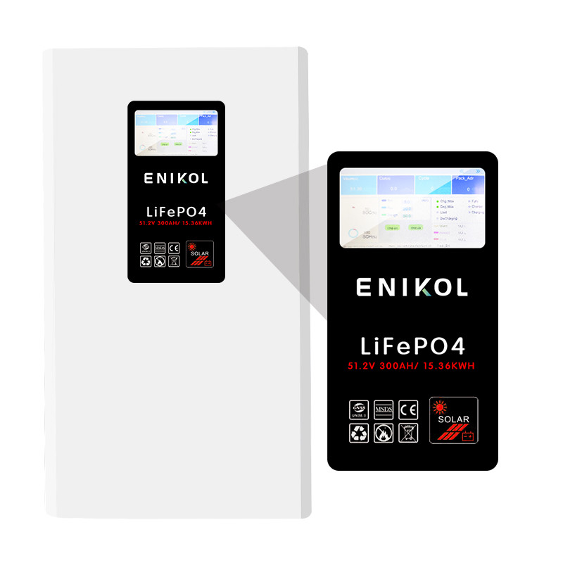 Smart Lithium LiFePO4 Battery Solar 48V 300AH Touchable Screen Power Wall Mounted BMS Built
