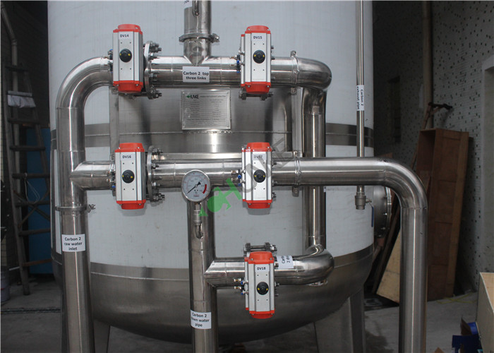 Cycle 45T Big Seawater Desalination Equipment , Sea Water Filtration RO Plant