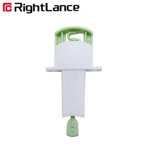 Wholesale 23G 0.18CM Safety Blood Lancet For Blood Sugar Testing White Green from china suppliers