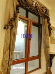 Sound Insulation solid Pine Wood Casement Windows EPDM Gasket Easy To Install