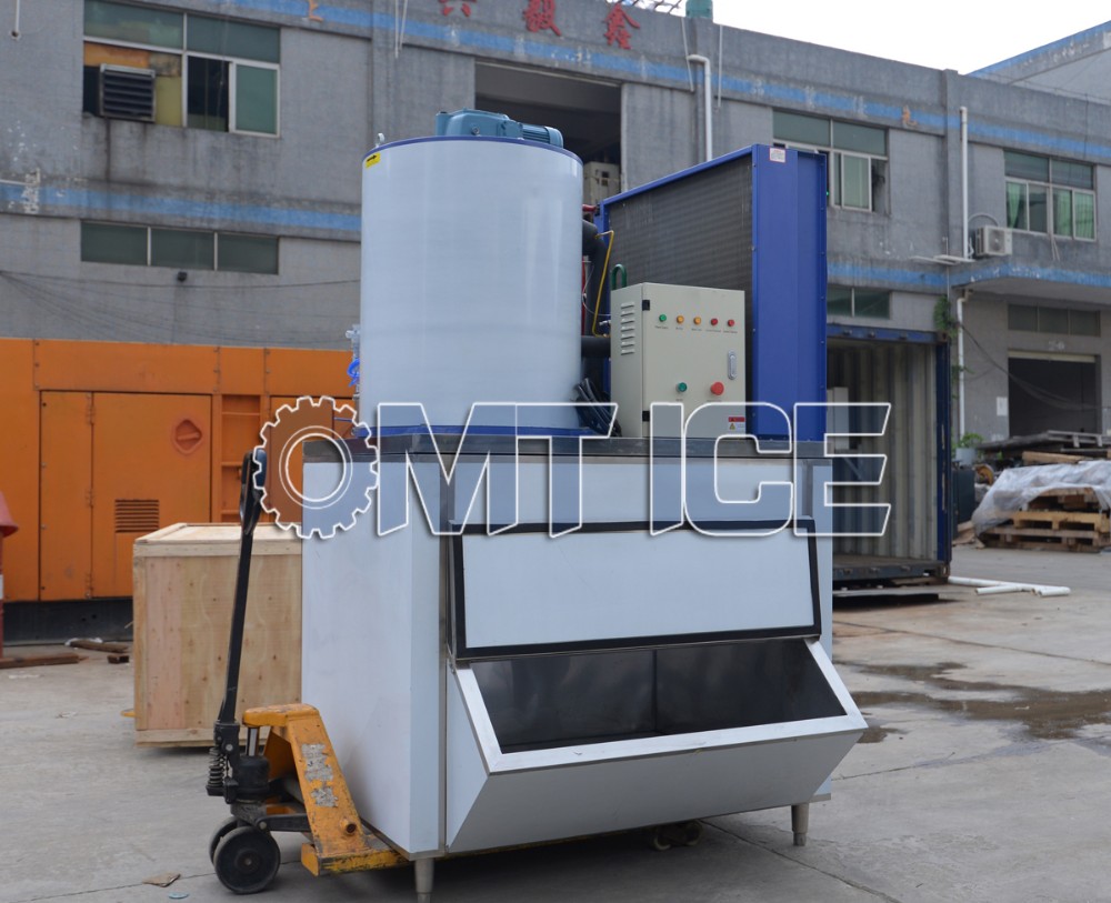 3T Freshwater Flake Ice Machine Restaurant Kitchen Commercial Flake Ice Maker