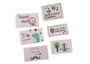 Wholesale Custom Woven Printed Garment Labels Cotton Woven Labels For Clothing Supplier from china suppliers