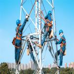 Steel Truss Tower Tapered Gsm Structure Telecommunication 4 Legged Angular Steel