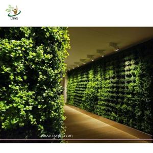 Wholesale UVG GRW020 Walls Decore Plastic Plant Green Wall Manufacturers garden decking from china suppliers