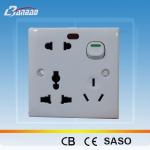 LK2015B 8 pin1gang functional universal Bangladesh socket