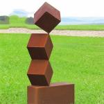 Art Leaf Metal Tree Corten Steel Sculpture Garden Decoration