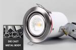 Commercial Die Casting Alu Fire Rated Downlights 2700k 2 Years Warranty