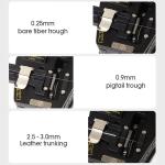 Black 6C Fiber Optic Cable Cleaver Optical Fiber Cleaver Cutter FTTH Tool