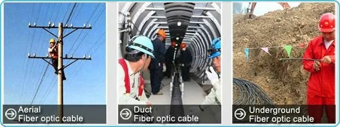 Telecommunication cable of Armored Fiber Optic Cable Sm 2-12 core for Outdoor Using