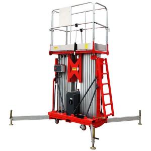 Wholesale Double Mast Aerial Work Platforms Aluminum 8m Electric Vertical Mast Lift from china suppliers