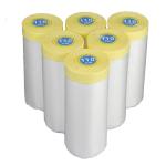 PE Transparent Pre Taped Masking Film Paper Dustproof Auto Painting