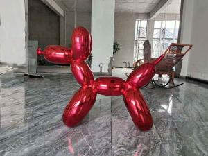 Wholesale Custom Modern Animal Stainless Steel 1.2m Bubble Dog Sculpture from china suppliers