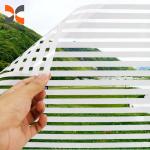 White Stripe Self-adhesive Decorative Film PET Membrane Foil For Glass Windows