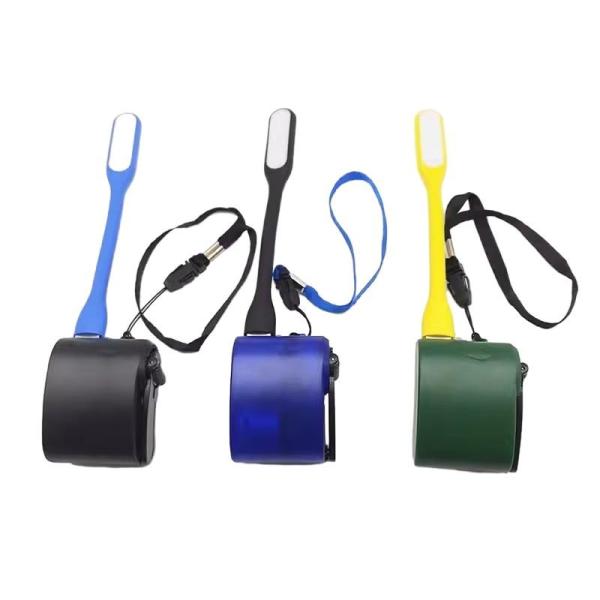 USB Phone Emergency Charger 5.0V Hand Crank Power Dynamo For Outdoor Mobile