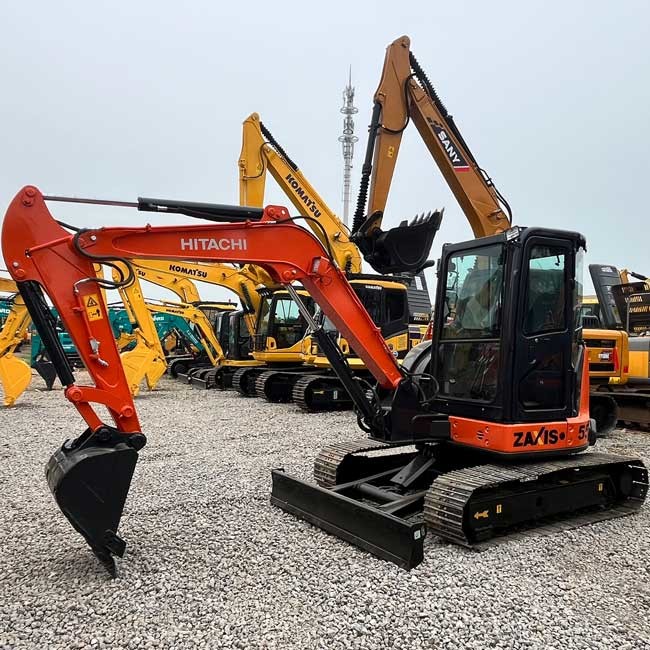 Used Crawl Excavator HItachi ZX55-5A Mini 0.19m3 Bucket Capacity For Construction