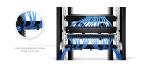 5 Piece Rings Horizontal Cable Manager , 2u Rackmount Cable Management