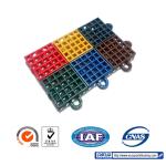 2500N Outdoor Sports Surfaces Removable Pvc Interlocking Floor Mats
