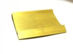 Yellow C38500 Extruded Brass Profiles , 4m Long Metal Door Profile