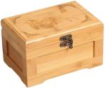 Independent Locker Double Stash Box Bamboo Jewelry Storage Box With Tray ODM