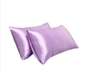 Wholesale Set of 2 Solid Satin Luxury pillow cases with Envelope Closure Hypoallergenic Machine Washable from china suppliers