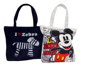 Wholesale Organic Plain Cotton Bags Full Zipper Different Color Pattern Shopping bag from china suppliers