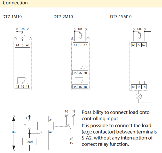 DT7-1M10 AC/DC12V-240V Electronic Programmable Multifunction Relay