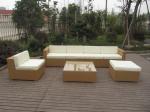 7pcs PE wicker garden furniture