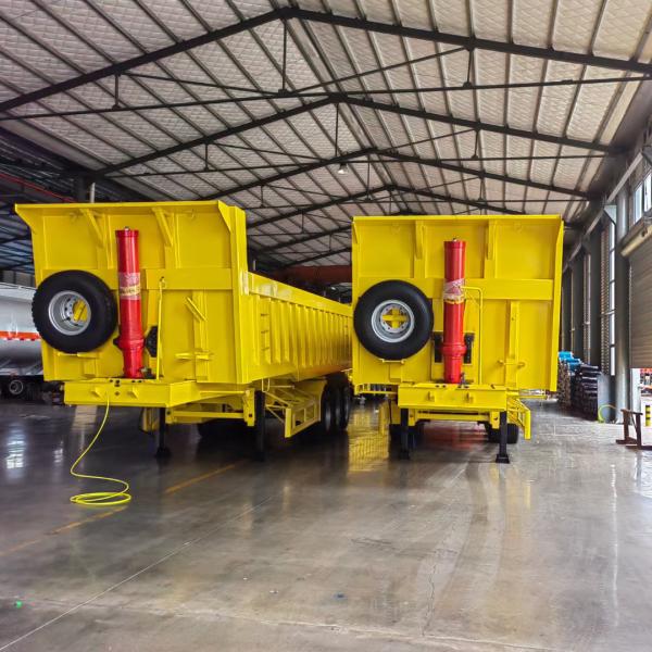 ABS Anti-lock Braking System 3 Axle Tipper Trailer Dump Semi Truck Trailer 12