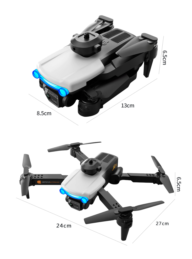 Plastic Quadcopter Drone K102 Pro Long Battery Life Smart Follow and Obstacle Avoidance for Safe Flying
