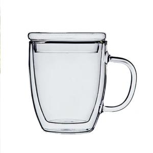 Wholesale 350ml Personalized Glass Cup Double Wall Glass Tea Cup Cadmium Free from china suppliers