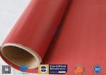 Removable Insulation Jacket 0.45mm Red Color 510g Silicone Coated Fiberglass