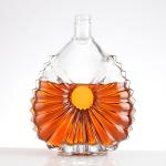 Most Popular Style 500ml 750ml Brandy Glass Bottles with Cap Super Flint Glass