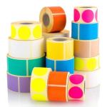 Red Green Blue Yellow Orange Thermal Paper Label Sticker DT Thermal Label
