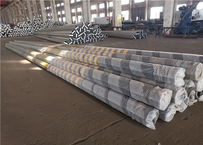13.8kv 69kv Octagonal Electrical Galvanized Steel Pole Philippines NEA Standard