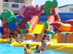 customized giant octopus water park,dolohin animal inflatable water park with
