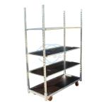 Hand Flower Danish Container Cart Hot Galvanizing Rubber Wheel
