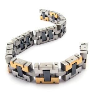 Wholesale High Quality Tagor Stainless Steel Jewelry Fashion Men's Casting Bracelet PXB111 from china suppliers