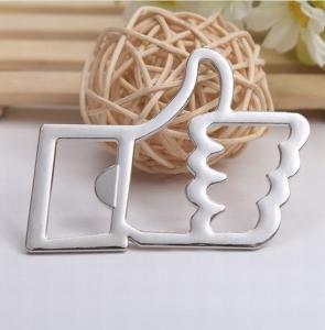 Wholesale Coo Innovative Wedding Favor Silver Plating Thumb Up Like Beer Bottle Opener, Promotion Gift from china suppliers