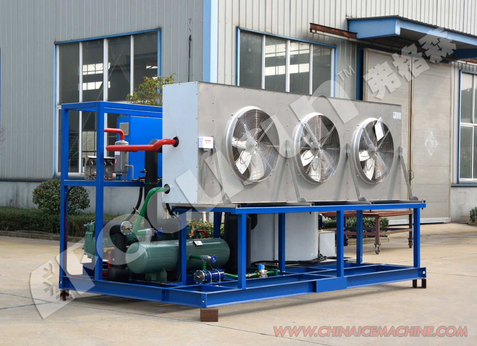 PLC Controlled 10ton Ice Flake Machine 10000KG/24h Flake Ice Maker with Newest Design