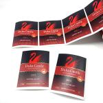 Waterproof Wine Bottle Sticker Labels Custom Embossed Logo