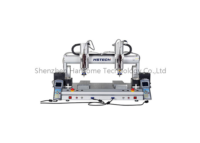 Advanced Dual-Table Soldering Machine with Dual Soldering Irons for Precision Soldering