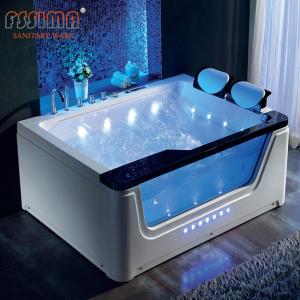Wholesale 6 Ft Waterfall Corner Whirlpool Bathtub Garden Pure Acrylic Spa Two Person from china suppliers